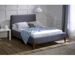 Andro 4ft6 Double Grey Upholstered Bed Frame